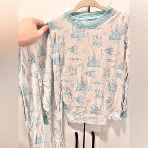 Southern Slumber Blue New Orleans Print Long Sleeve bamboo pajamas